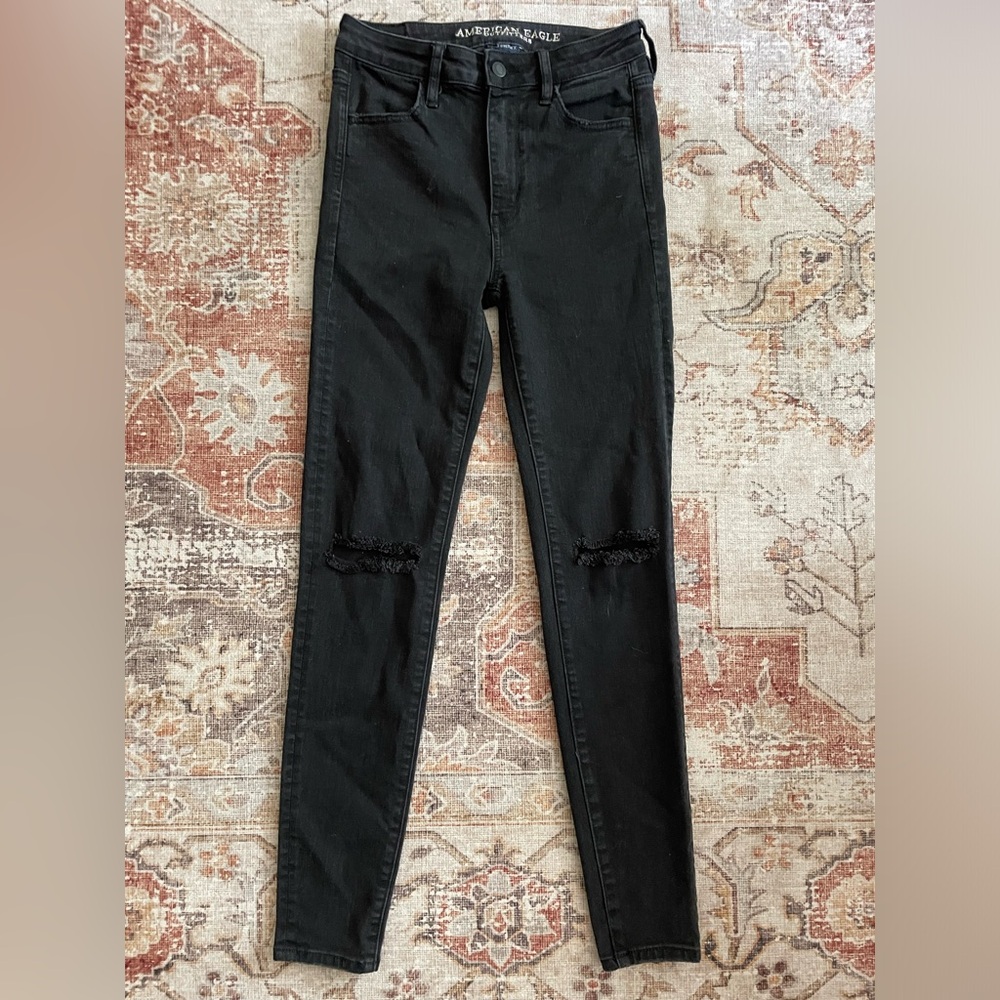 AE Next Level Ripped High V-Rise Jegging - Picture 3 of 6